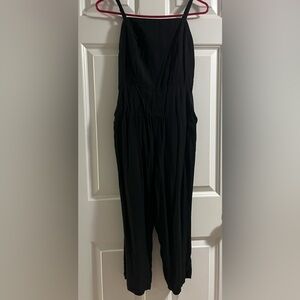 Casual Black Jumpsuit
